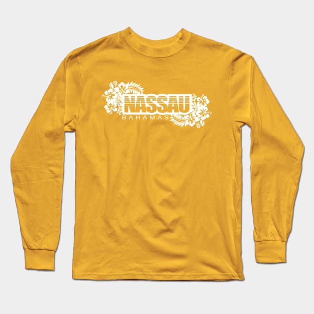 Nassau Bahamas - Vintage Travel Long Sleeve T-Shirt by TCP